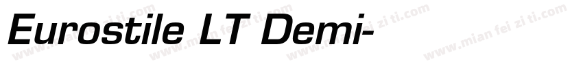Eurostile LT Demi字体转换